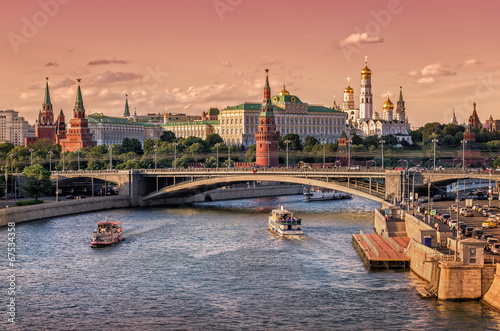 Nowoczesny obraz na płótnie Panorama Moskwy