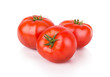 three ripe red tomatoes