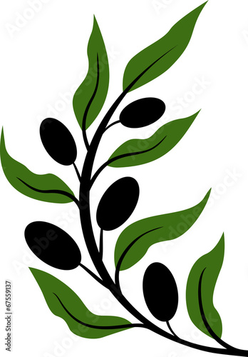 Naklejka nad blat kuchenny Black olives
