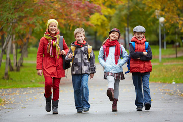 Sticker - Schoolchildren