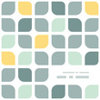 Abstract gray yellow rounded squares frame corner pattern