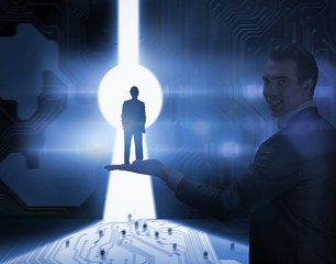 Poster - Composite image of smiling architect