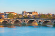 The Pont Neuf in Toulouse in summer