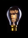 Fototapeta  - Action Plan Concept