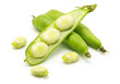 broad bean pods and seeds