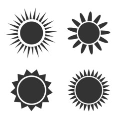 Wall Mural - sun icons set