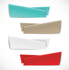 Wall Mural - Set of abstract banners