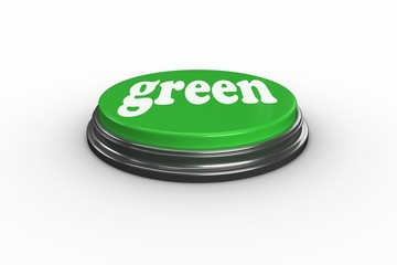 Poster - Green on digitally generated green push button