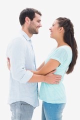 Poster - Attractive young couple hugging each other
