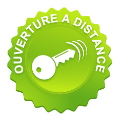 Poster - ouverture à distance sur bouton web denté vert