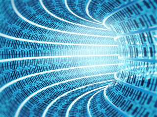 binary code tunnel