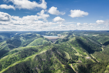 aerial view of the black hills