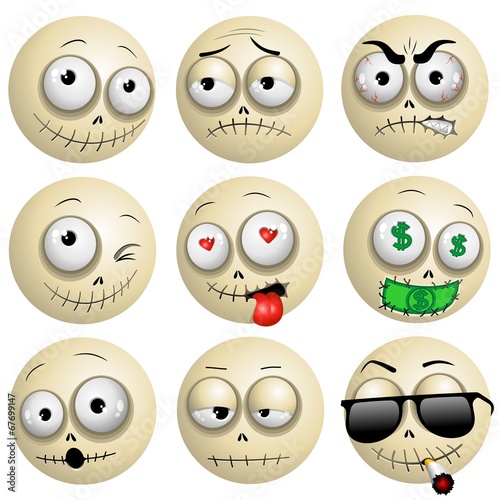 Voodoo Macumba Smileys Emotions Icons