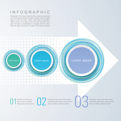 Wall Mural - Infographics Vector Background 3-Step Process