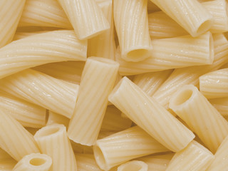 Poster - cooked maccheroni pasta tubes food texture background