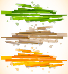 Aufkleber - Set of lined banners