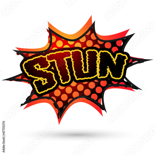 Fotografie, Obraz Stun Comic Speech Bubble. Vector illustration