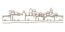Middle East Town , OLd City, Illustration