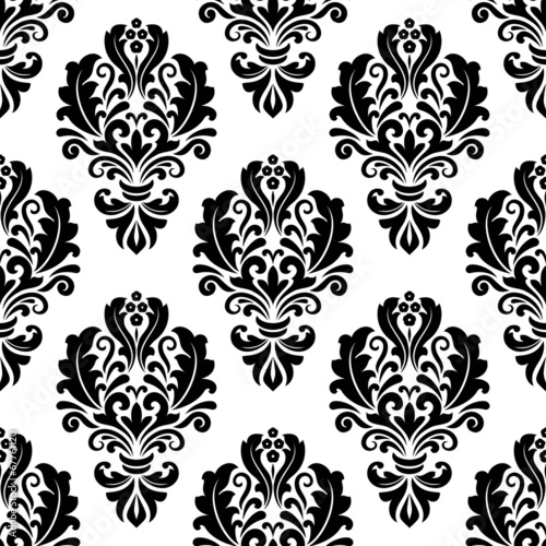 Naklejka na szafę Floral seamless arabesque pattern