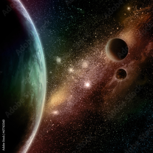 Naklejka dekoracyjna Abstract space background