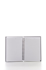 Canvas Print - Notebook isolated on white