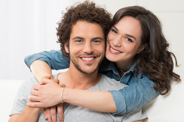 Wall Mural - Portrait Of Loving Young Couple