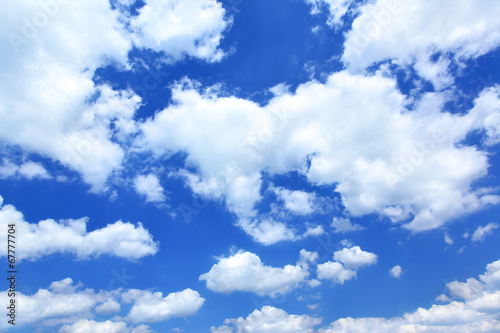 Plakat na zamówienie Blue sky with clouds