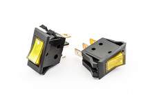 Yellow Rocker Switches With Light