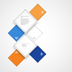 Wall Mural - Abstract template squares