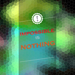 Wall Mural - Imposible is nothing