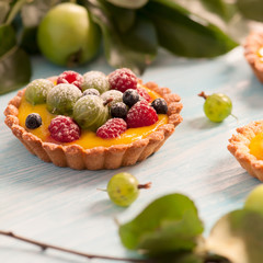 Delicious berries tarts