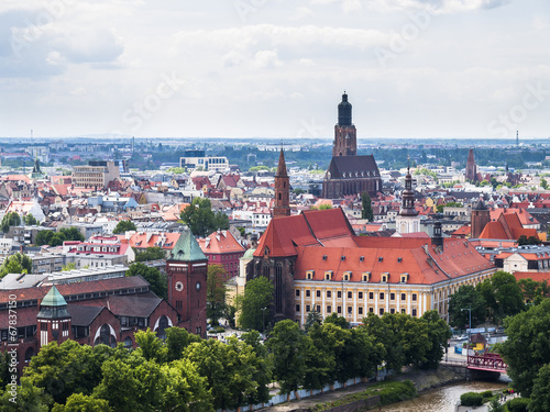 Naklejka na kafelki View of Wroclaw
