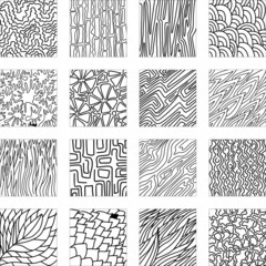 Wall Mural - Vector handmade textures