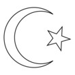 Star and crescent icon