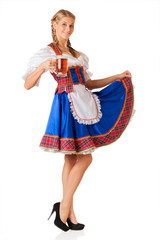 Wall Mural - Young sexy Oktoberfest woman