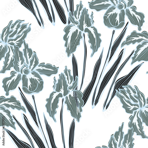 Obraz w ramie seamless pattern