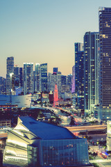 Canvas Print - Miami, special photographic processing