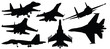 vector illustration of fighter jet,war plane