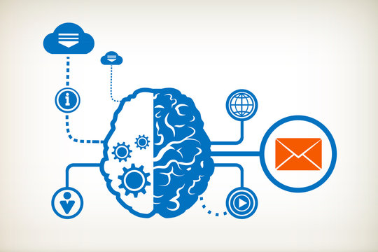 Envelope and abstract human brain