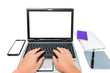 © sirastock - Man hand on laptop keyboard