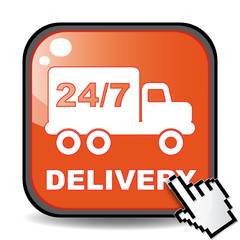 Wall Mural - DELIVERY 24 7 ICON