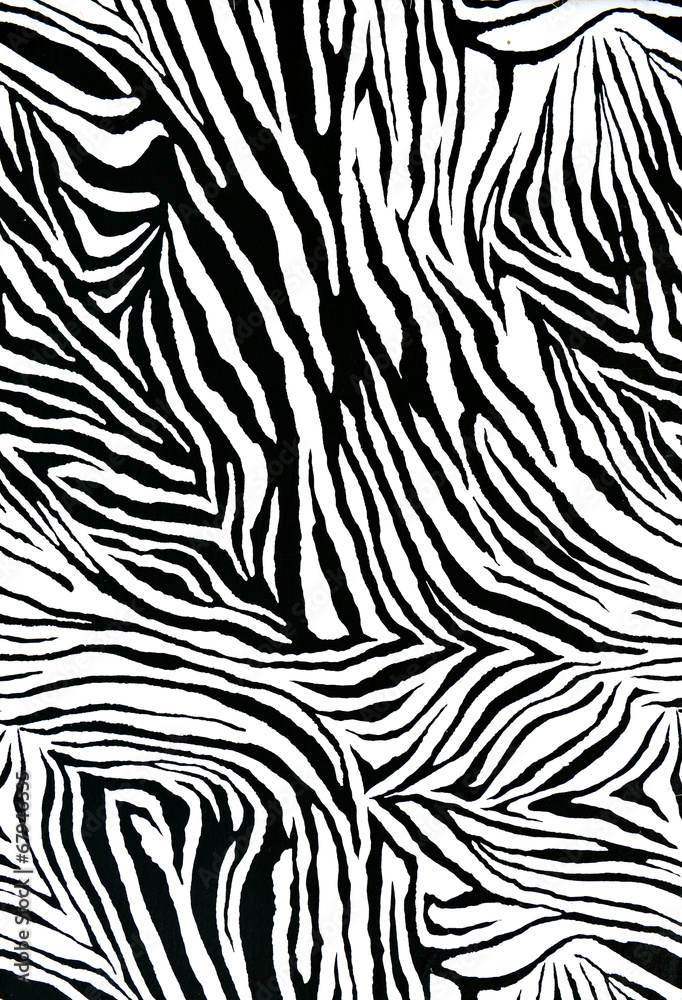 zebra style fabric - obrazy, fototapety, plakaty 