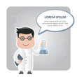 © nasik - man chemist and a text bubble