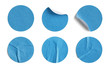Blue Round Stickers