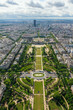View of Paris, the Champ de Mars from the Eiffel tower