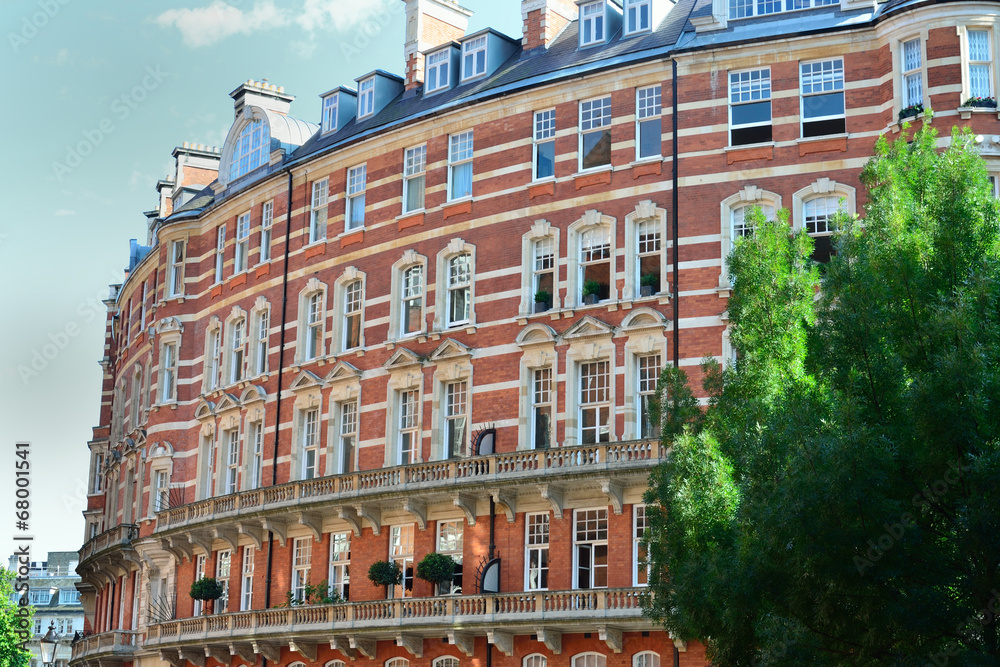 Curved Brick Luxury Apartments Kensington Stock Photo Photo Inspiration