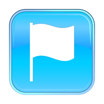 Isolated blue web icon on white background