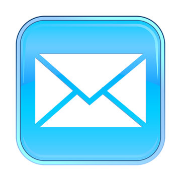 Isolated blue web icon on white background