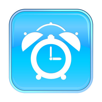 Isolated blue web icon on white background