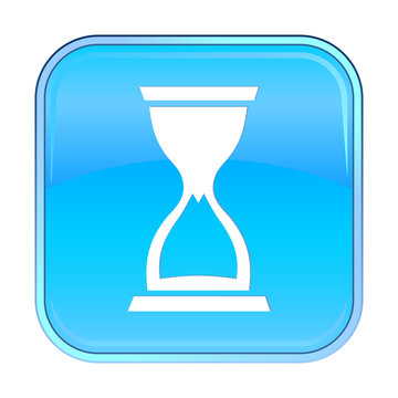 Isolated blue web icon on white background